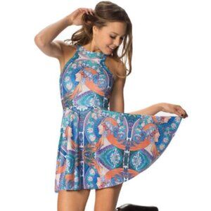 Reversible Blackmilk Mini Dress, Size Small, Mucha Zodiac Print